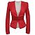 Elisabetta Franchi Jacke in Rot mit Satin-Details