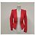 Elisabetta Franchi Jacke in Rot mit Satin-Details - Ansicht 5