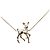 Collana con pendente a catena motivo cervo Coco Mark di Chanel D'oro