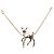Collana con pendente a catena motivo cervo Coco Mark di Chanel D'oro - vista 2
