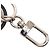 Accessorio portachiavi LV Circle di Louis Vuitton Nero Argento - vista 3