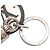 Accessorio portachiavi LV Circle di Louis Vuitton Nero Argento - vista 4
