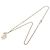 Collana Pendente in Strass a Forma di Cuore e Freccia Chanel Coco Mark Rosa D'oro - vista 4