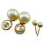 Orecchini Christian Dior Dior Tribal Perla Ape Logo CD D'oro - vista 3