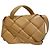 Borsa a Spalla Maxi Intrecciato 2 in 1 di Bottega Veneta Beige