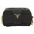 Ribbon Pochette con logo a nastro Prada Nero