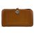 Hermès HERMES Cartera Larga Dogon GM Castaño