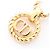 Collana con logo CD placcato oro di Christian Dior D'oro