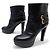 STIVALI ANKLE LOUIS VUITTON 40 PELLE NERA Nero