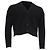 Kurzer Cardigan AMI Paris aus schwarzer Merinowolle