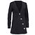 Timeless Chaqueta Chanel con cierre de botón asimétrico en algodón negro