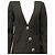 Timeless Chaqueta Chanel con cierre de botón asimétrico en algodón negro - vista 8