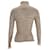 Rippstrick-Turtleneck-Pullover von Acne Studios aus beigem Leinen  - Ansicht 3