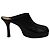 Mule a piattaforma audaci Bottega Veneta in pelle nera Nero
