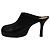 Mule a piattaforma audaci Bottega Veneta in pelle nera Nero - vista 4