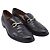 Mocassini Gancini in pelle nera di Salvatore Ferragamo Nero - vista 3