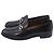 Mocassini Gancini in pelle nera di Salvatore Ferragamo Nero - vista 4