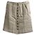 Apc Falda Mini A-Line con Botones A.P.C. en Lino Beige