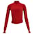 Rippstrickpullover aus roter Wolle von Acne Studios