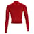 Rippstrickpullover aus roter Wolle von Acne Studios - Ansicht 3