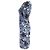 Abito Midi con Stampa Floreale Erdem in Viscosa Blu - vista 2