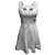 Vestido Mini Teresa Staud en Algodón Blanco Crudo