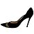 Gianvito Rossi Mesh Accent Pointed-Toe Pumps in Black Suede - view 13
