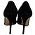 Gianvito Rossi Mesh Accent Pointed-Toe Pumps in Black Suede - view 5