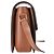 Céline Bolsa Celine Classique Triomphe em lona marrom e couro de bezerro - vue 2