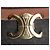 Céline Bolsa Celine Classique Triomphe em lona marrom e couro de bezerro - vue 8