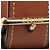Céline Bolsa Celine Classique Triomphe em lona marrom e couro de bezerro - vue 9