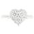 Autre Marque Ponte Vecchio K18 Weißgold-Diamantring Silber - Ansicht 2