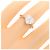 Autre Marque Ponte Vecchio K18 Weißgold-Diamantring Silber - Ansicht 5