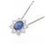 Autre Marque Collana in Zaffiro e Diamante Pt850 Blu - vista 3