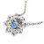 Autre Marque Collana in Zaffiro e Diamante Pt850 Blu - vista 4