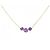 Autre Marque Amethyst-Halskette Au750 Golden