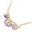 Autre Marque Amethyst-Halskette Au750 Golden - Ansicht 4