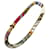 Collier en soie plissée Petit H d'Hermès Blanc Multicolore  - vue 1