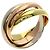 Anillo de oro de 18K Cartier Trinity Rosa Blanco Amarillo - vista 2