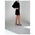Vestido Palm Angels de algodón negro con mangas murciélago - vista 10