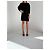 Vestido Palm Angels de algodón negro con mangas murciélago - vista 2