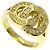 Diamond Céline Anillo Logo Celine en Oro Amarillo de 18K con Diamantes Dorado