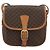 Céline Celine Vintage Macadam Canvas and Leather Marron