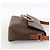 Céline Celine Vintage Macadam Circle Logo Canvas and Leather Marrone - vista 4