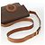Céline Celine Vintage Macadam Circle Logo Canvas and Leather Marrone - vista 7