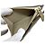 Billetera bi-fold dorada Jimmy Choo Dorado - vista 5