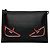 Bag Bugs Clutch in pelle nera Fendi Nero