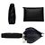 Bag Bugs Clutch in pelle nera Fendi Nero - vista 3