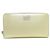 Cartera larga de cuero dorado Jimmy Choo