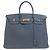 Borsa Hermès Birkin 40 in pelle Togo blu
